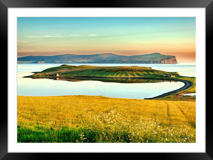 Sunset Ardmore Bay Framed Mounted Print by Rick Lindley