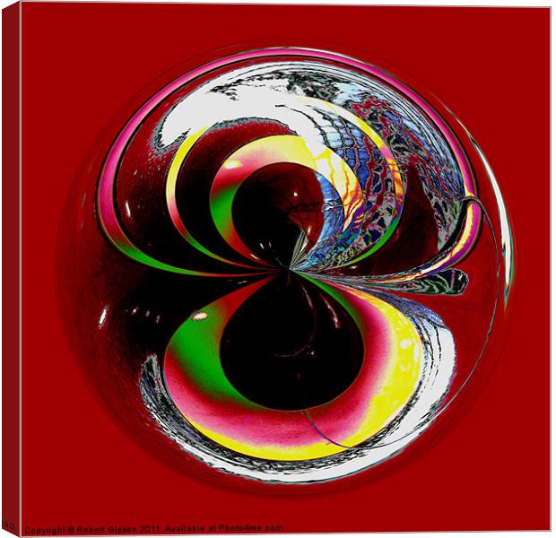 Spherical Paperweight Colour Test Canvas Print by Robert Gipson