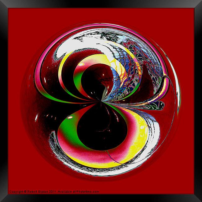 Spherical Paperweight Colour Test Framed Print by Robert Gipson