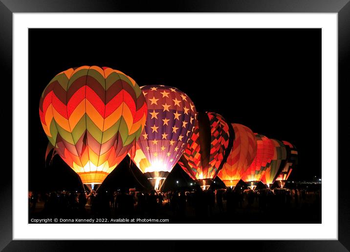 Glow Show Framed Mounted Print by Donna Kennedy