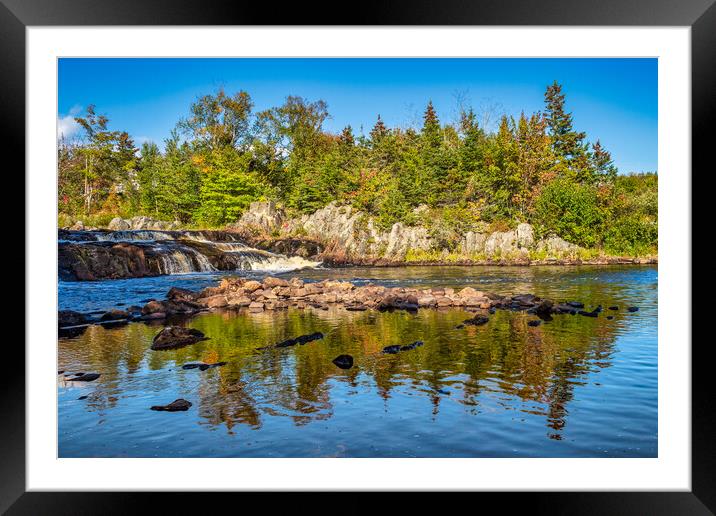 West River, Nova Scotia, Canada Framed Mounted Print by Mark Llewellyn