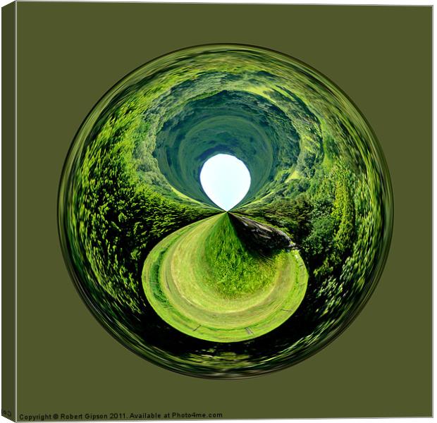 Spherical Hole in the World Canvas Print by Robert Gipson