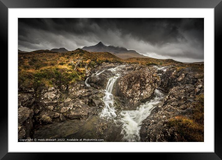 Sligachan Waterfalls Isle of Skye Framed Mounted Print by Heidi Stewart