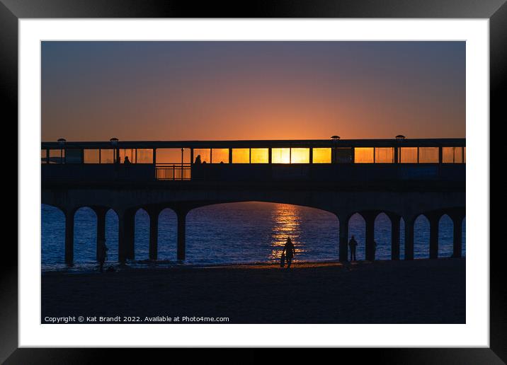 Boscombe Pier during Sunset Framed Mounted Print by KB Photo