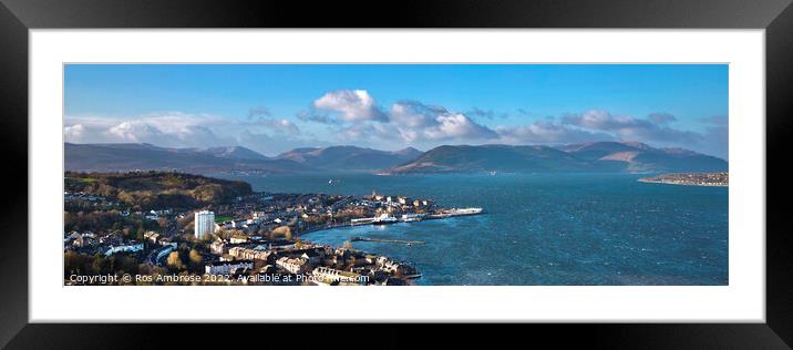 Firth of Clyde From Lyle Hill Framed Mounted Print by Ros Ambrose