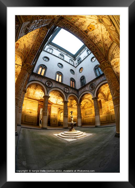 Palazzo Vecchio in Florence, Italy Framed Mounted Print by Sergio Delle Vedove