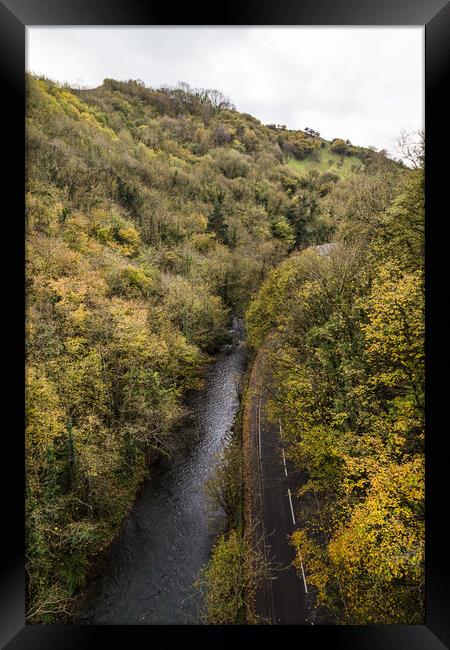 View from Millers Dale Bridge Framed Print by Jason Wells