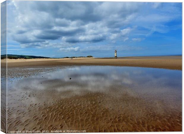 Talacre Beach North Wales  Canvas Print by Tom Curtis
