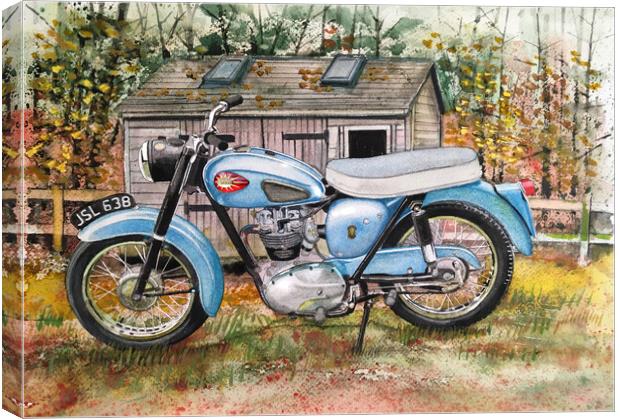 BSA in the woods Canvas Print by John Lowerson