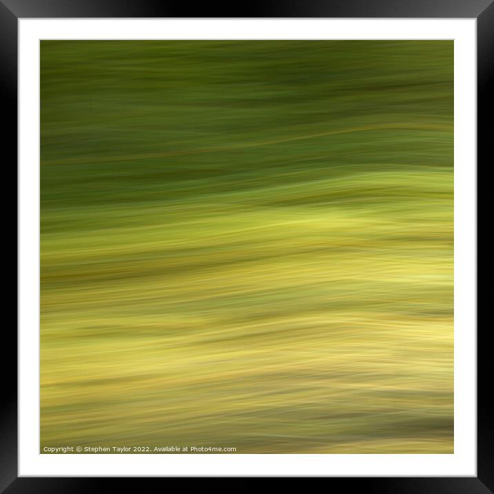 Autumn colours ICM Framed Mounted Print by Stephen Taylor