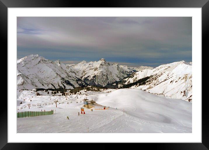 Lech am Arlberg Austrian Alps Austria Framed Mounted Print by Andy Evans Photos