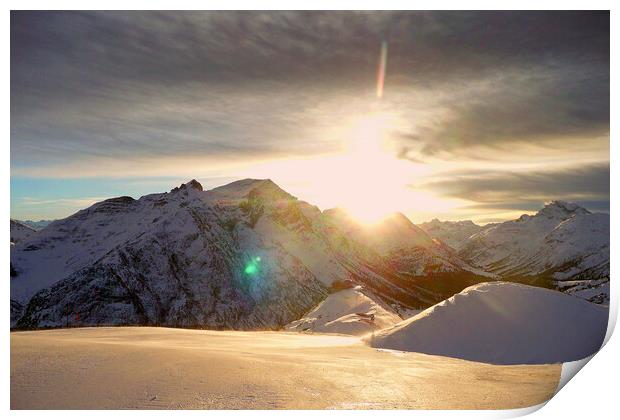 Lech am Arlberg Austrian Alps Austria Print by Andy Evans Photos