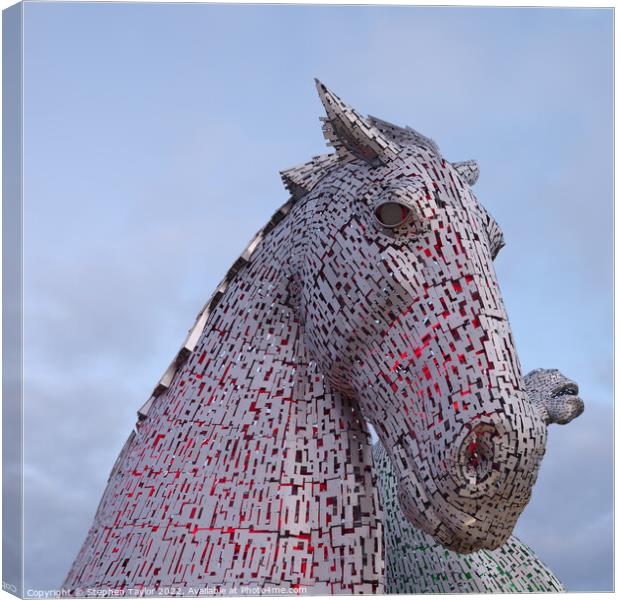 The Kelpies Canvas Print by Stephen Taylor