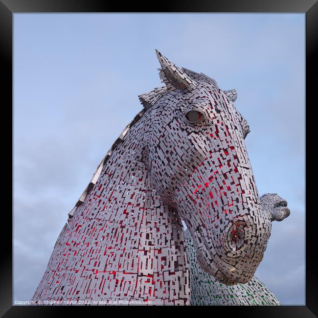 The Kelpies Framed Print by Stephen Taylor