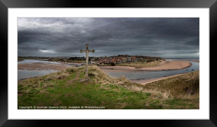 Church Hill, Alnmouth Framed Mounted Print by Duncan Spence