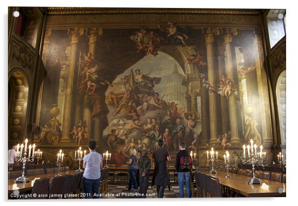 greenwich naval college Acrylic by aron james glasser