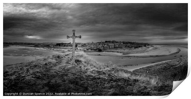 Church Hill, Alnmouth Print by Duncan Spence