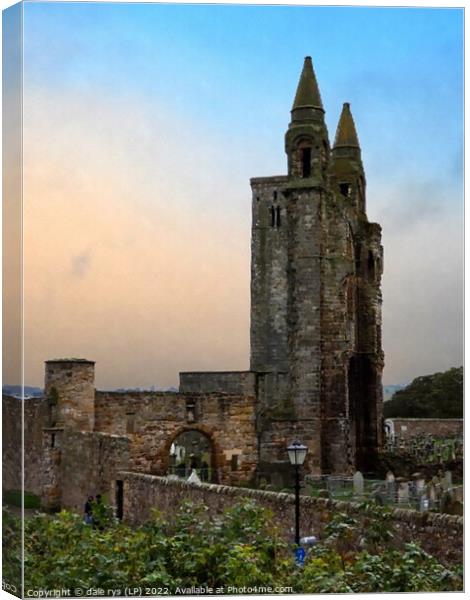 st. andrews cathedral  saint andrews  Canvas Print by dale rys (LP)