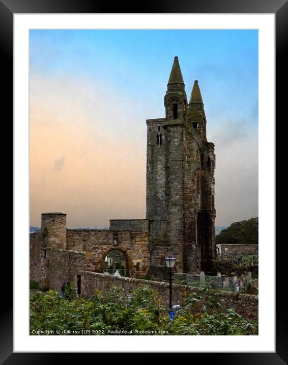 st. andrews cathedral  saint andrews  Framed Mounted Print by dale rys (LP)