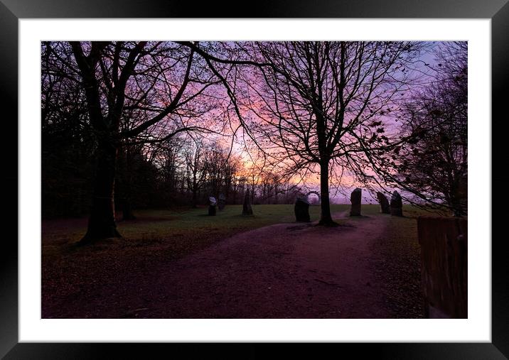 Sunset at Heaven's Gate Longleat Framed Mounted Print by Duncan Savidge