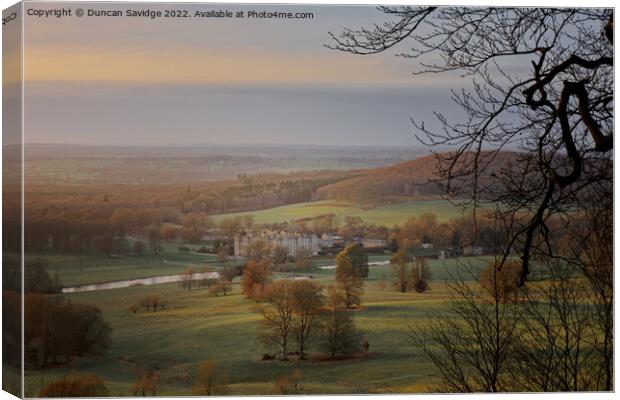 Golden Hour at Heaven's Gate Longleat  Canvas Print by Duncan Savidge