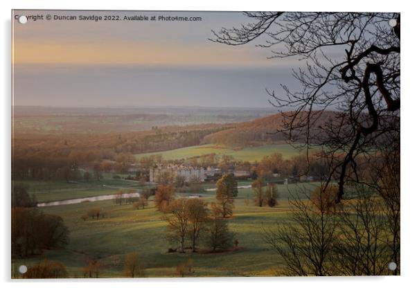 Golden Hour at Heaven's Gate Longleat  Acrylic by Duncan Savidge