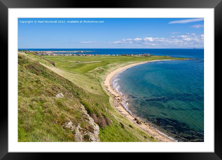 High View to Elie and Earlsferry Fife Scotland Framed Mounted Print by Pearl Bucknall