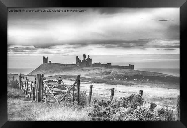 The Road to Dunstanburgh - Toned Framed Print by Trevor Camp