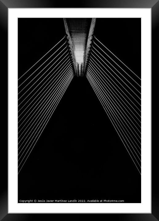 Geometry in Monochrome Framed Mounted Print by Jesus Martínez