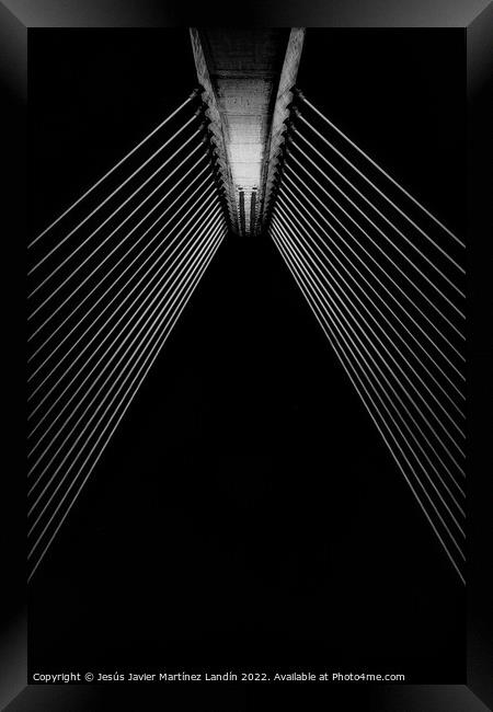 Geometry in Monochrome Framed Print by Jesus Martínez