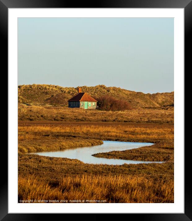 Blakeney Point  Framed Mounted Print by andrew loveday