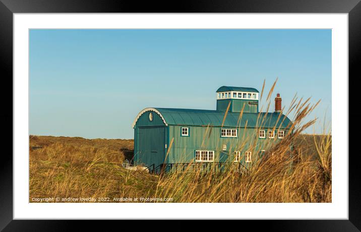 Blakeney Lifeboat Station  Framed Mounted Print by andrew loveday