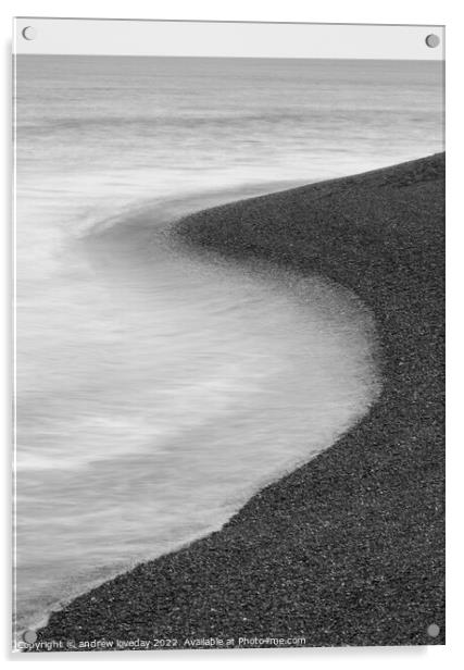S for Shingle Street  Acrylic by andrew loveday