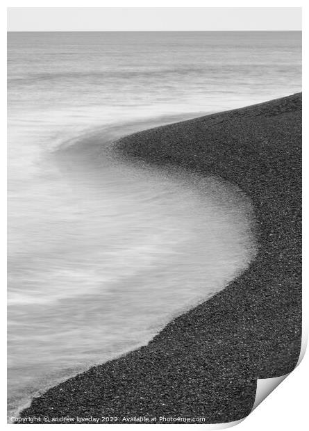 S for Shingle Street  Print by andrew loveday
