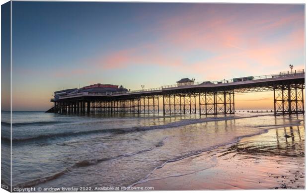 Cromer Pier  Canvas Print by andrew loveday