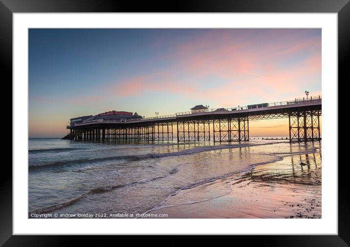 Cromer Pier  Framed Mounted Print by andrew loveday