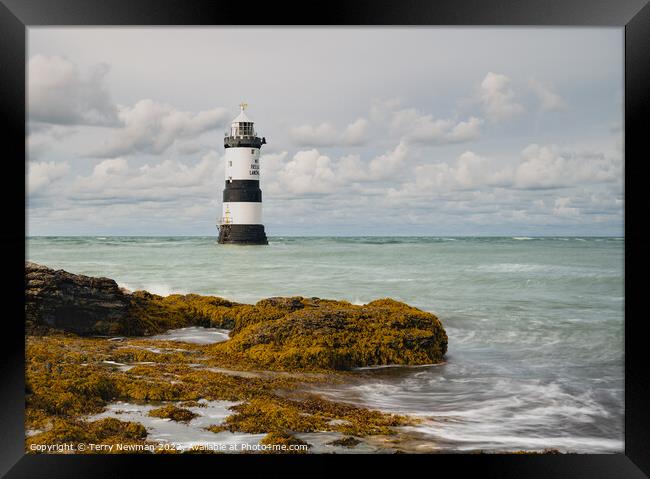 A Majestic Beacon of Safety Framed Print by Terry Newman