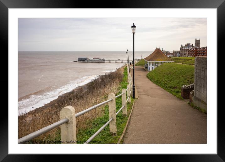 The seaside town of Cromer, North Norfolk Framed Mounted Print by Chris Yaxley