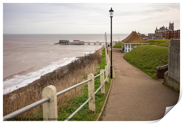 The seaside town of Cromer, North Norfolk Print by Chris Yaxley
