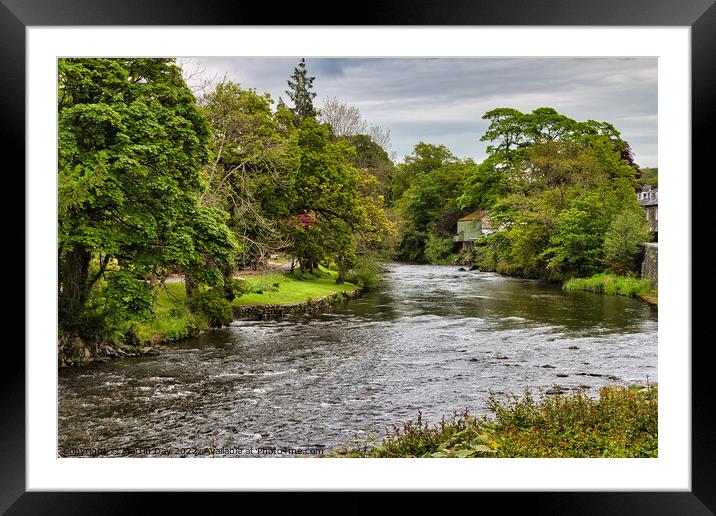 Serene Flowing River at Keswick Framed Mounted Print by Martin Day