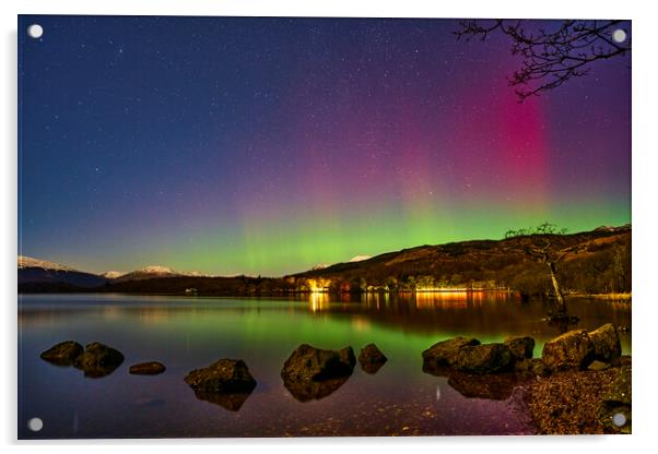 Aurora over Loch Lomond Acrylic by JC studios LRPS ARPS