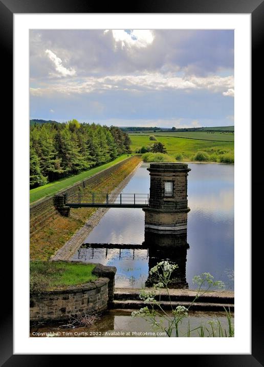 Ingbirchworth Reservoir Framed Mounted Print by Tom Curtis