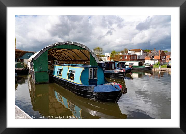 Stourport Boathouse Framed Mounted Print by Rob Hawkins