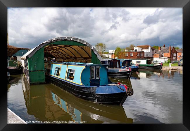 Stourport Boathouse Framed Print by Rob Hawkins