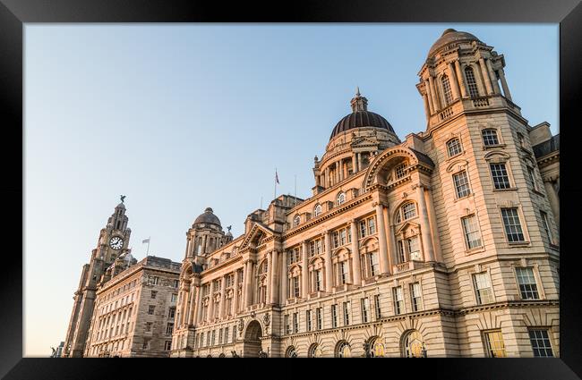 Three Graces bathed in golden light Framed Print by Jason Wells