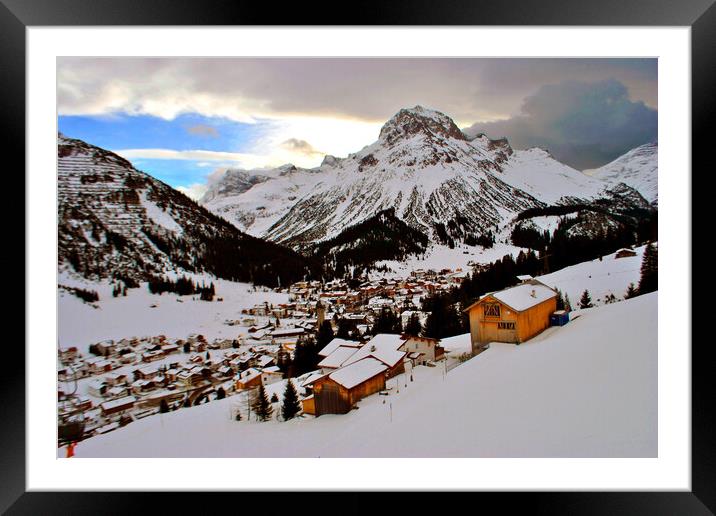 Lech am Arlberg Austrian Alps Austria Framed Mounted Print by Andy Evans Photos