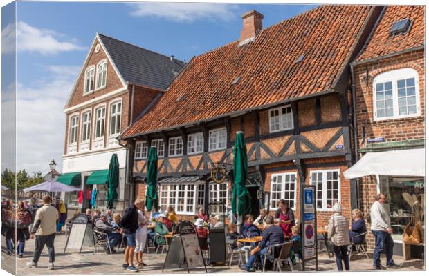 Old Town Ribe Canvas Print by Thomas Schaeffer