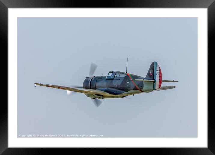 Curtiss H75 Hawk Fighter Framed Mounted Print by Steve de Roeck