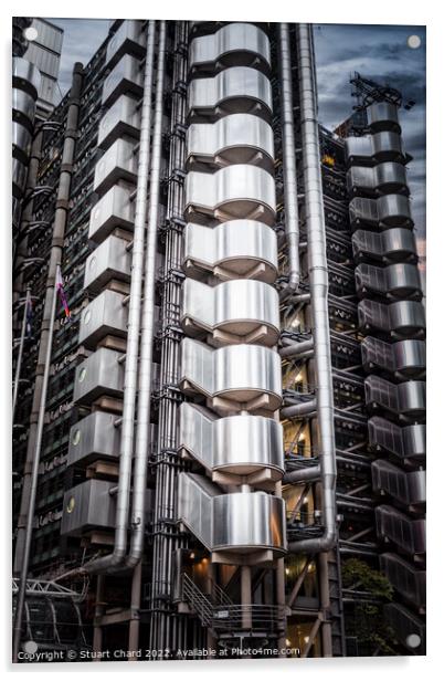 Lloyds Building London Acrylic by Travel and Pixels 