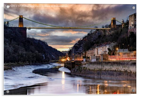 The Clifton Suspension Bridge Acrylic by K7 Photography
